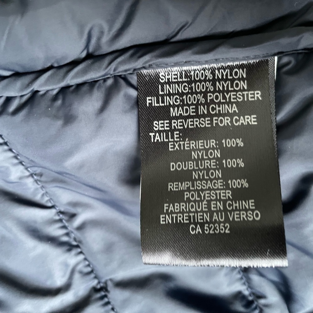 J.STYLE puff light jacket with hood navy size M - Picture 9 of 11